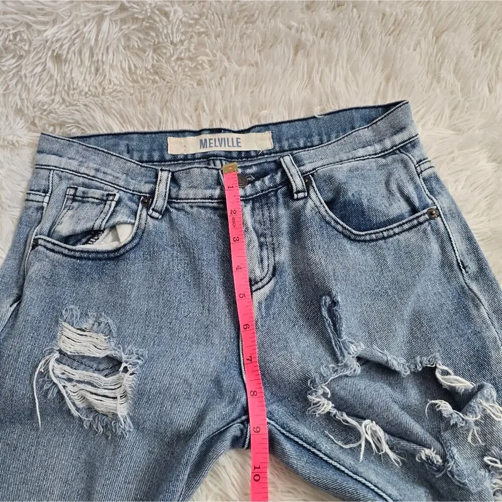 Brandy Melville Light Wash Distressed Skinny Jeans Women's 24